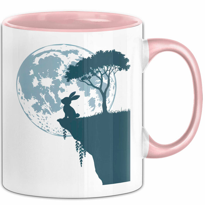 Kaninchen Hase Tierliebhaber Tasse Geschenk Lustige Geschenkidee Spruch Rosa Trendation