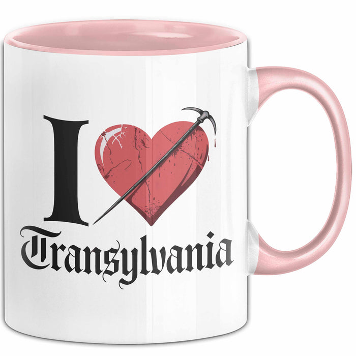 Transsilvanien Tasse Geschenk Lustige Geschenkidee Spruch Rosa Trendation