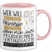 Pferderennen-Enthusiastin Tasse Geschenk Spruch Wer Will Schon Prinzessin Sein Wenn Man Auch Pferderennen-Enthusiastin Sein Kann Rosa Trendation