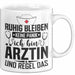 Ärztin Tasse Geschenk Ruhig Bleiben Ich Bin Ärztin Und Regel Das Geschenkidee Hausärztin Weiß Trendation