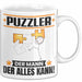 Puzzler Tasse Geschenk für Puzzler Der Mann Der Alles Kann Geschenkidee zum Geburtstag Weiß Trendation
