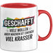 Schüler Abschluss Tasse Geschenk Lustige Geschenkidee Spruch Geschafft Viele Wollen Rot Trendation