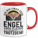Fallschirmspringer Tasse Geschenk Ich Bin Zwar Kein Engel Aber Fliegen Kann Ich Trotzdem Geschenkidee Becher Rot Trendation