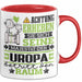 Uropa Geschenk Tasse Lustiger Spruch Erheben Sie Sich Der Uropa Betritt den Raum Rot Trendation
