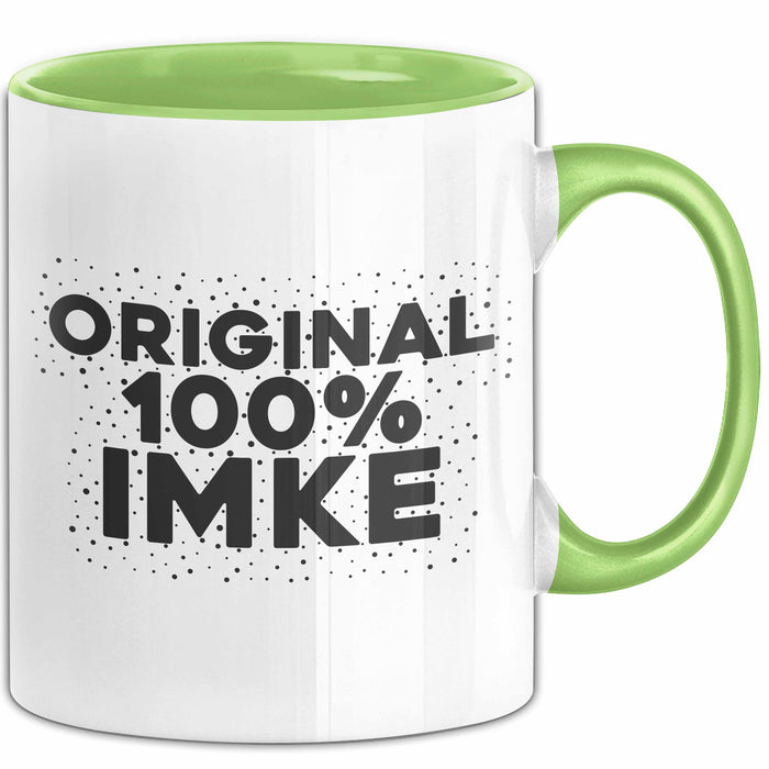 Imke Tasse Original 100% Imke Geschenk Grün Trendation