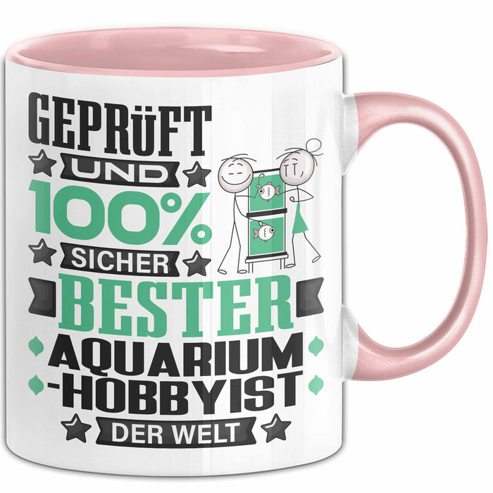 Aquarium-Hobbyist Geschenk Lustiger Spruch für Aquarium-Hobbyist Geschenkidee Bester Aquarium-Hobbyist Der Welt Rosa Trendation