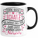 Valentinstag Tasse Geschenk für Ihn Sie Männer Für Paare Freundin Geschenkidee Kaffee-Becher Liebe Keine Sorge Schatz Ich Werde Dich Den Rest Deines Lebens Nerven Schwarz Trendation
