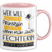 Fechterin Tasse Geschenk Spruch Wer Will Schon Prinzessin Sein Wenn Man Auch Fechterin Sein Kann Rosa Trendation