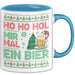 Ho Ho Hol Mir Mal Ein Bier Tasse Geschenk Ugly Tasse Geschenkidee Weihnachten Kaffee-Becher Blau Trendation
