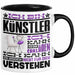 Künstler Geschenk Tasse Geschenkidee für Künstler Geburtstag Lustiger Spruch Ich Bin Künstler Ich Kann Es Dir Erklären Aber Nicht Für Dich Verstehen Schwarz Trendation