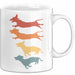 Hunde Tasse Geschenk Hunde Silhouetten Tierliebhaber Spruch Weiß Trendation
