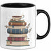 Bücherwurm Tasse Geschenkidee für Vielleser Lustiger Spruch Trendation