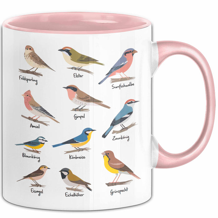 Garten Vögel Tasse Geschenk Lustige Geschenkidee Spruch Rosa Trendation