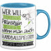 Handballspielerin Tasse Geschenk Spruch Wer Will Schon Prinzessin Sein Wenn Man Auch Handballspielerin Sein Kann Blau Trendation