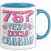 75er Geburtstag Geschenk Männer Frauen 75 Nein Doch Ohhhh Lustiger Spruch Geschenkidee Kaffee-Becher Blau Trendation