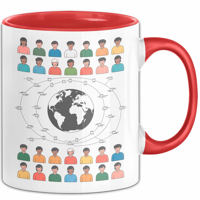Soziologe Tasse Geschenk Lustige Geschenkidee Spruch Für Gesellschafts Denker Rot Trendation