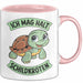 Schildkröte Tierliebhaber Tasse Geschenk Lustige Geschenkidee Spruch Ich Mag Halt Schildkröten Rosa Trendation