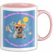 Meme Tasse Geschenk Lustiger Becher Hund Die Sonne Ist wieder Raus Also Verlass Ich Das Haus Rosa Trendation