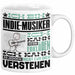 Indie-Musiker Geschenk Tasse Geschenkidee für Indie-Musiker Geburtstag Lustig Ich Bin Indie-Musiker Ich Kann Es Dir Erklären Aber Nicht Für Dich Verstehen Weiß Trendation