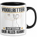 Vogelretter Tasse Geschenk für Vogelretter Der Mann Der Alles Kann Geschenkidee zum Geburtstag Schwarz Trendation