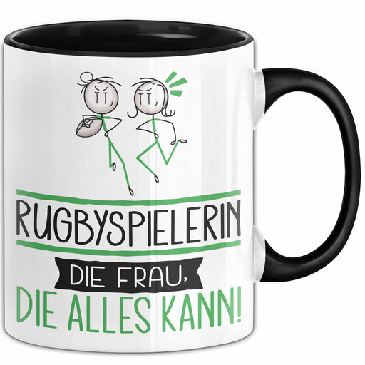 Rugbyspielerin Geschenk Tasse Becher Die Frau Die Allen Kann Geschenkidee für eine Rugbyspielerin Lustig Trendation