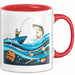 Angler Tasse Geschenk Lustige Geschenkidee Spruch Für Angel Liebhaber Rot Trendation