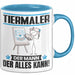 Tiermaler Tasse Geschenk für Tiermaler Der Mann Der Alles Kann Geschenkidee zum Geburtstag Blau Trendation