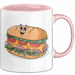 Sandwich Liebhaber Tasse Geschenkidee für Snack Stapel Fan Rosa Trendation