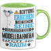 Modellbahnfan Geschenk Tasse Lustiger Spruch Erheben Sie Sich Der Modellbahnfan Betritt den Raum Grün Trendation