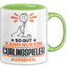 Curlingspieler Geschenk Tasse So Gut Kann Nur Ein Curlingspieler Aussehen Geschenkidee Kaffee-Becher Grün Trendation
