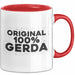 Gerda Tasse Original 100% Gerda Geschenk Rot Trendation