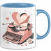 Liebesroman Autor Tasse Geschenkidee für Liebesgeschichte Blau Trendation