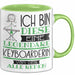 Keyboarderin Tasse Geschenk Ich Bin Diese Eine Legendäre Keyboarderin Von Der Alle Reden Geschenkidee Geburtstag Weihnachten Grün Trendation