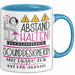 Sounddesignerin Tasse Geschenk Lustig Abstand Halten Hochleistungs-Sounddesignerin Mit Drang Zur Perfektion Bei Der Arbeit Blau Trendation