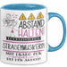 Straßenmusikerin Tasse Geschenk Lustig Abstand Halten Hochleistungs-Straßenmusikerin Mit Drang Zur Perfektion Bei Der Arbeit Blau Trendation