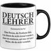 Deutschlehrer Unterricht Tasse Geschenk Lustige Geschenkidee Spruch Deutsch Lehrer Trendation