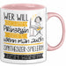 Synthesizer-Spielerin Tasse Geschenk Spruch Wer Will Schon Prinzessin Sein Wenn Man Auch Synthesizer-Spielerin Sein Kann Rosa Trendation