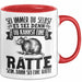 Ratten-Besitzer Tasse Geschenk Sei Immer Du Selbst Es Sei Denn Du Kannst Eine Ratte Sein Rot Trendation