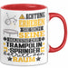 Trampolinspringer Geschenk Tasse Lustiger Spruch Erheben Sie Sich Der Trampolinspringer Betritt den Raum Rot Trendation