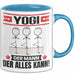 Yogi Tasse Geschenk für Yogi Der Mann Der Alles Kann Geschenkidee zum Geburtstag Blau Trendation