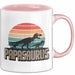 Papa Vatertag Tasse Becher Geschenk Lustige Geschenkidee Spruch Papasaurus Dinosaurier Rosa Trendation