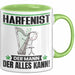 Harfenist Tasse Geschenk für Harfenist Der Mann Der Alles Kann Geschenkidee zum Geburtstag Grün Trendation