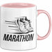 Marathonläufer Tasse Geschenkidee für Laufexperten Rosa Trendation
