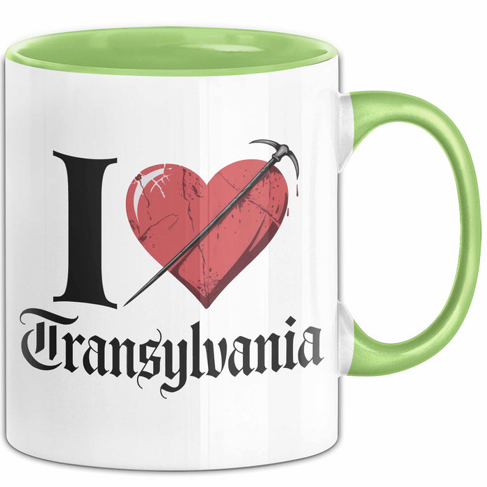 Transsilvanien Tasse Geschenk Lustige Geschenkidee Spruch Grün Trendation