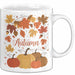 Herbstzeit Tasse Geschenkidee für Herbstliebhaber Weiß Trendation