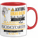 Rucksacktouristin Tasse Geschenk Lustiger Spruch Bitte Erheben Sie Sich Seine Majestät Die Rucksacktouristin Betritt Den Raum Rot Trendation