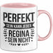 Regina Tasse Geschenk Perfekt Sein Kann Jeder Geschenkidee Geburtstag Rosa Trendation