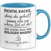 Büroarbeit Kollege Abschied Tasse Geschenk Lustige Geschenkidee Spruch Richtig Kacke Dass Du Gehst Blau Trendation