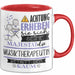 Musiktherapeutin Tasse Geschenk Lustiger Spruch Bitte Erheben Sie Sich Seine Majestät Die Musiktherapeutin Betritt Den Raum Rot Trendation