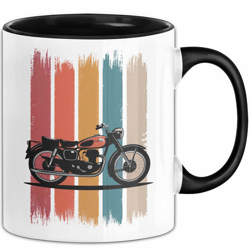Retro Motorrad Tasse Geschenk Lustige Geschenkidee Spruch Trendation